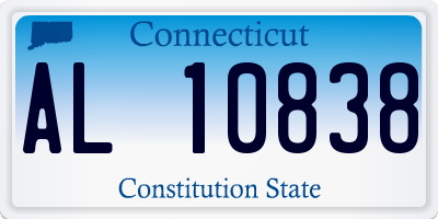 CT license plate AL10838
