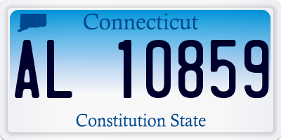 CT license plate AL10859