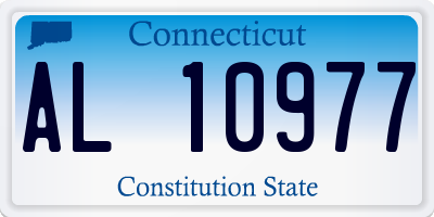 CT license plate AL10977