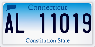 CT license plate AL11019