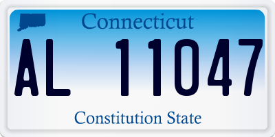 CT license plate AL11047
