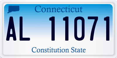 CT license plate AL11071