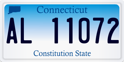 CT license plate AL11072