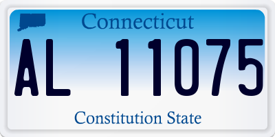 CT license plate AL11075