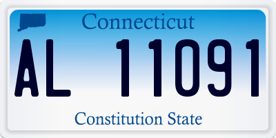 CT license plate AL11091