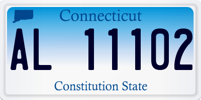 CT license plate AL11102