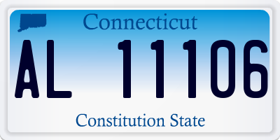 CT license plate AL11106