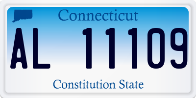 CT license plate AL11109