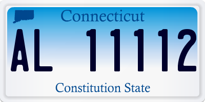 CT license plate AL11112