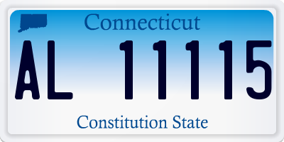CT license plate AL11115