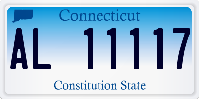 CT license plate AL11117
