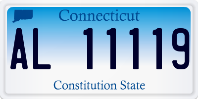 CT license plate AL11119
