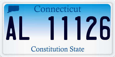 CT license plate AL11126
