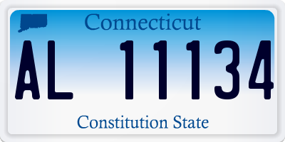 CT license plate AL11134