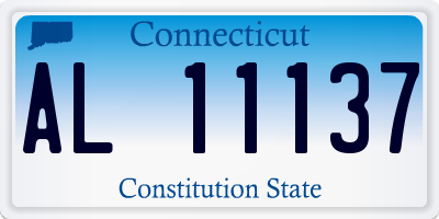 CT license plate AL11137