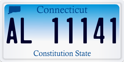 CT license plate AL11141