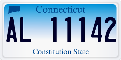 CT license plate AL11142