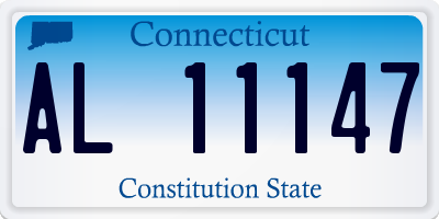CT license plate AL11147