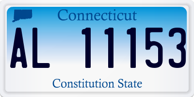 CT license plate AL11153