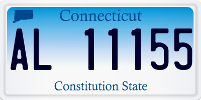 CT license plate AL11155