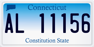 CT license plate AL11156