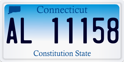 CT license plate AL11158