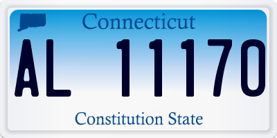 CT license plate AL11170