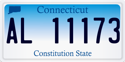 CT license plate AL11173