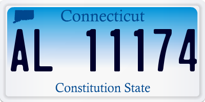CT license plate AL11174