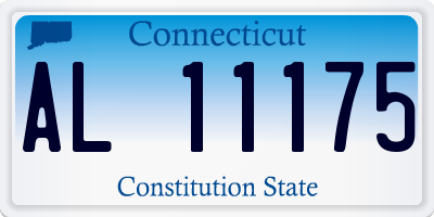 CT license plate AL11175