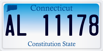 CT license plate AL11178