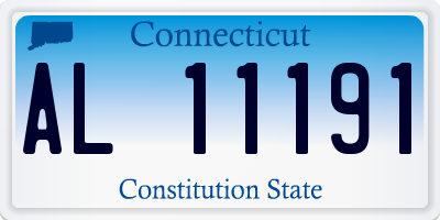 CT license plate AL11191