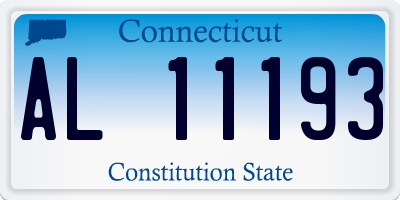 CT license plate AL11193