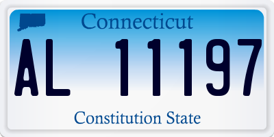 CT license plate AL11197