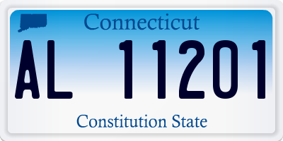 CT license plate AL11201