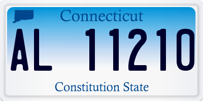 CT license plate AL11210