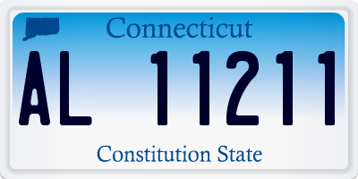 CT license plate AL11211