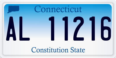 CT license plate AL11216