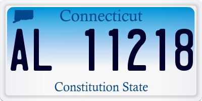 CT license plate AL11218