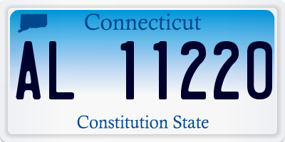 CT license plate AL11220