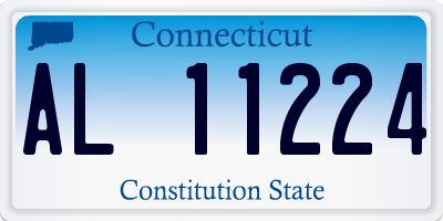 CT license plate AL11224