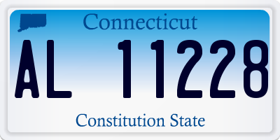 CT license plate AL11228