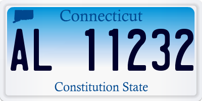 CT license plate AL11232