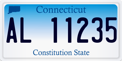 CT license plate AL11235