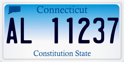 CT license plate AL11237
