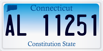 CT license plate AL11251