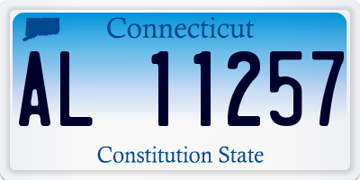 CT license plate AL11257