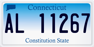CT license plate AL11267