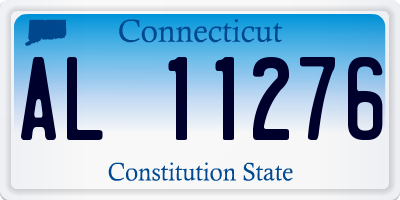 CT license plate AL11276