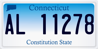 CT license plate AL11278